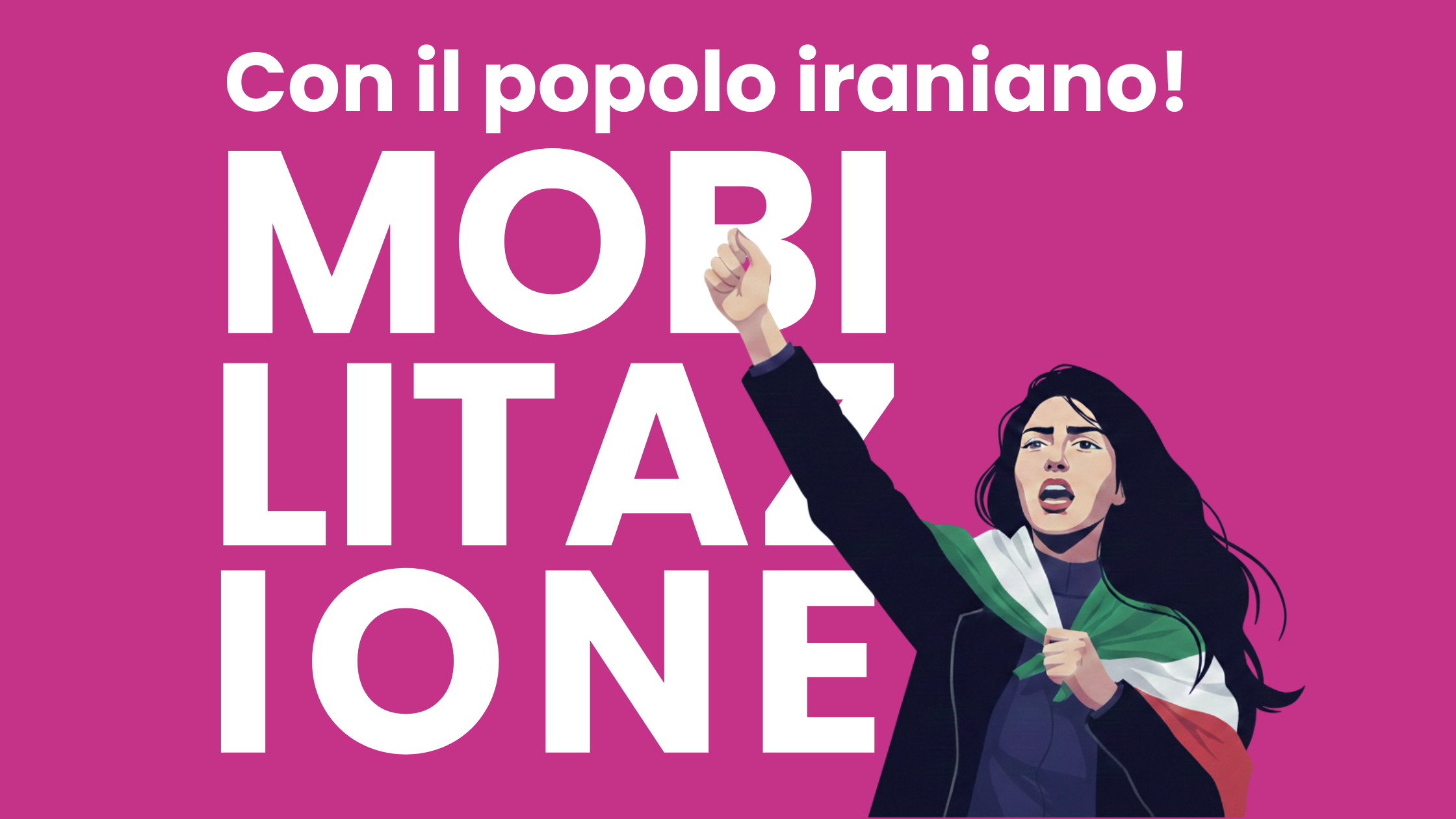 In piazza con il popolo iraniano