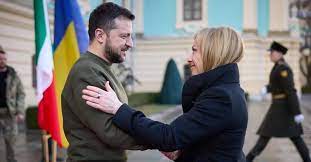 Immagine Meloni e Zelensky