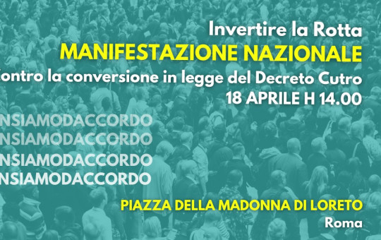 Invertire la rotta | MANIFESTAZIONE NAZIONALE