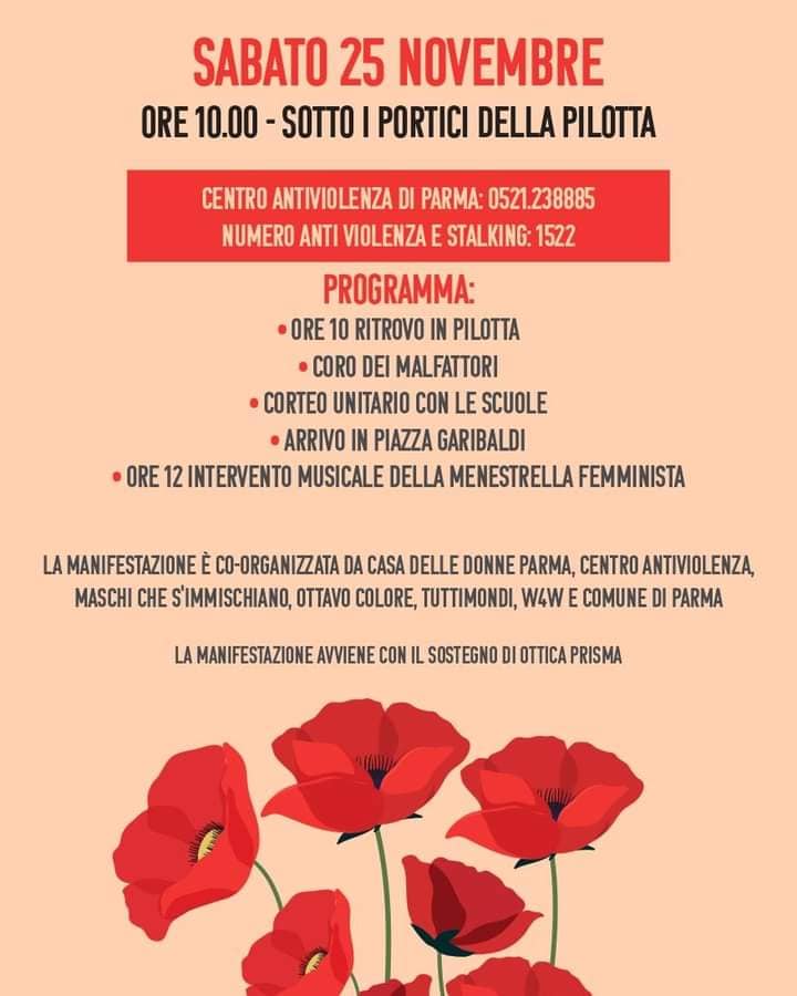 Locandina Corteo 25 novembre