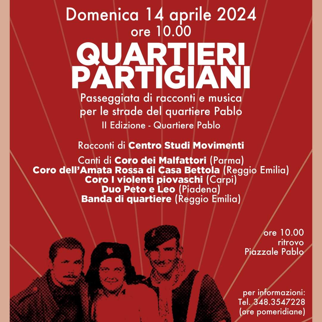 Locandina Quartieri Partigiani