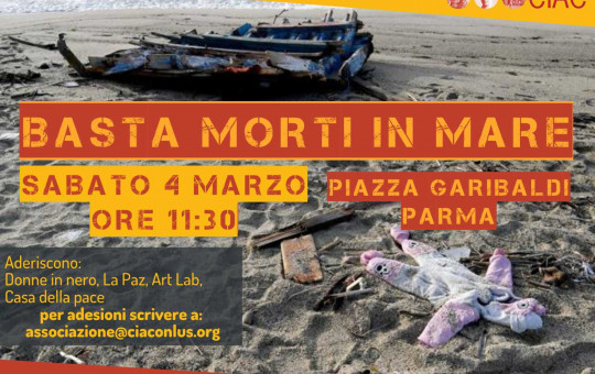 Parma scende in piazza per dire ‘Basta morti in mare’