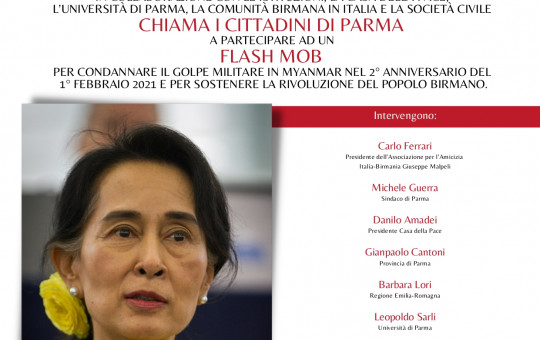 Flash mob “Resistiamo con il popolo del Myanmar”