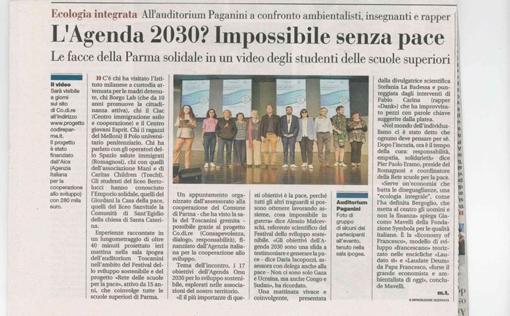 Articolo Gazzetta Parma