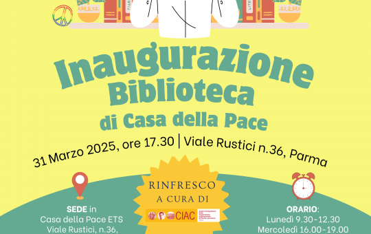 Inaugurazione Biblioteca di Casa della Pace