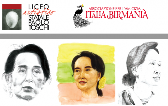 Un volto di pace per il Myanmar: ritratti di Aung San Suu Kyi