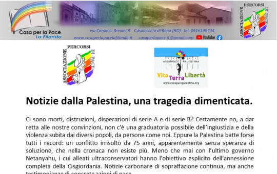 Notizie dalla Palestina