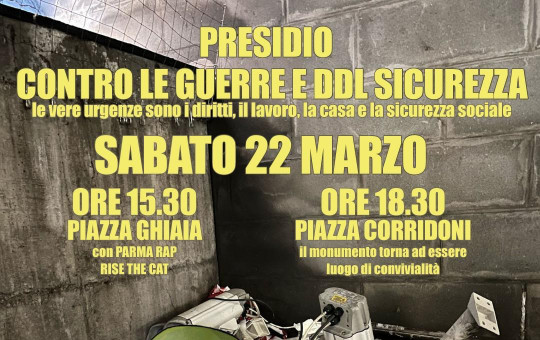 Presidio contro le guerre e DDL Sicurezza