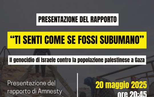 Ti Senti Come Se Fossi Un Subumano - Il genocidio di Israele contro la popolazione palestinese a Gaza