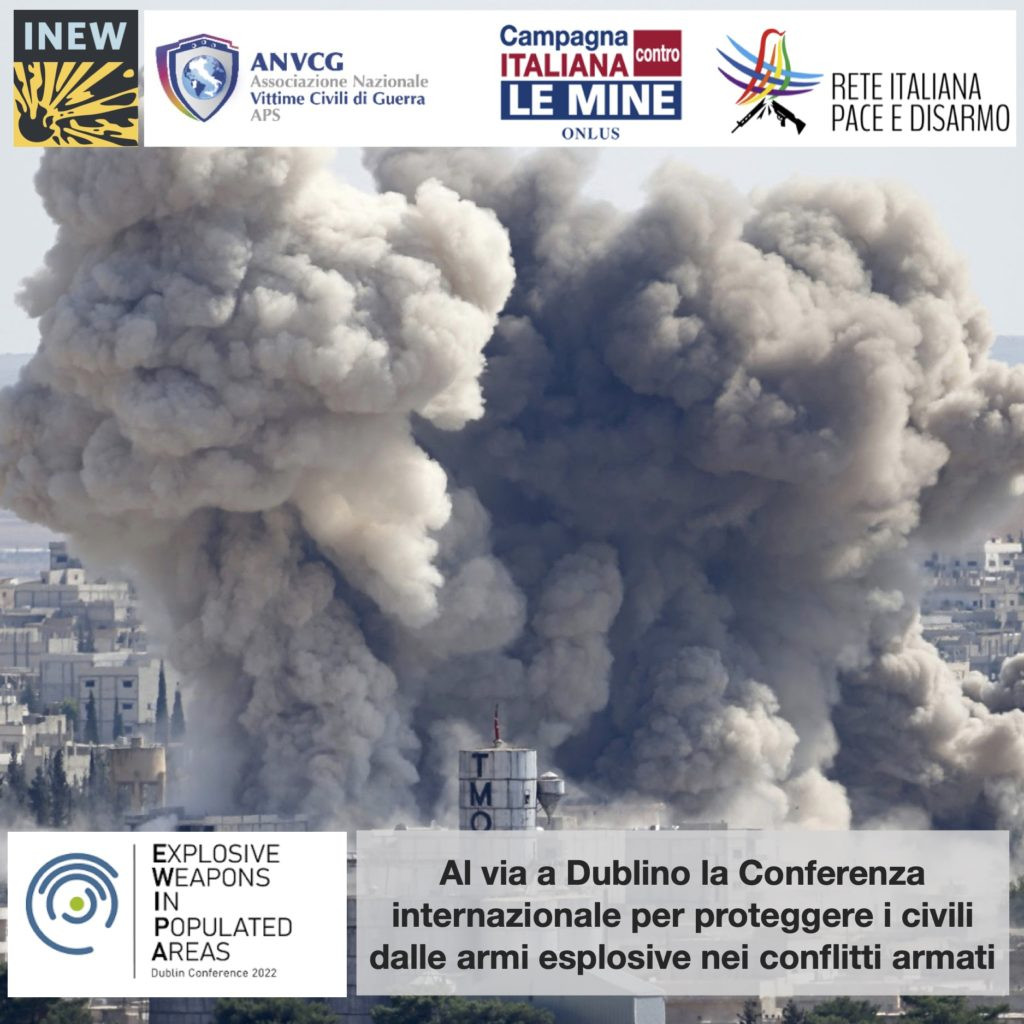 L’Italia firma la Dichiarazione politica internazionale sulle armi esplosive nelle aree popolate