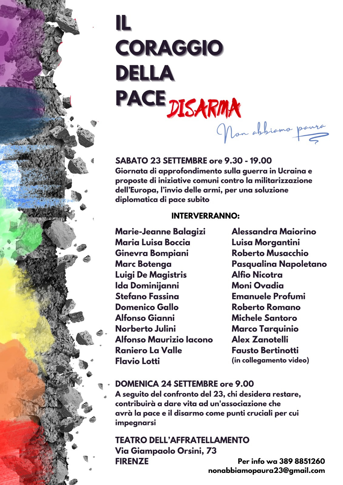 Locandina Il coraggio della pace